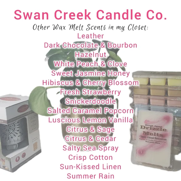DARK CHOCOLATE & BOURBON by SWAN CREEK CANDLE Drizzle Melts Natural Wax 5.25 oz - Picture 4 of 6